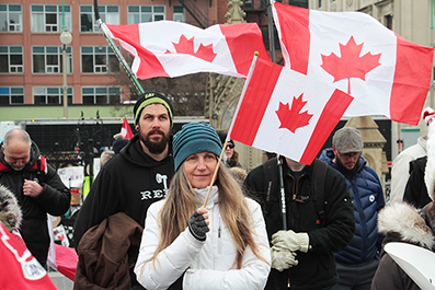 Ottawa Truck Protest : February 2022 : Personal Photo Projects : Photos : Richard Moore : Photographer